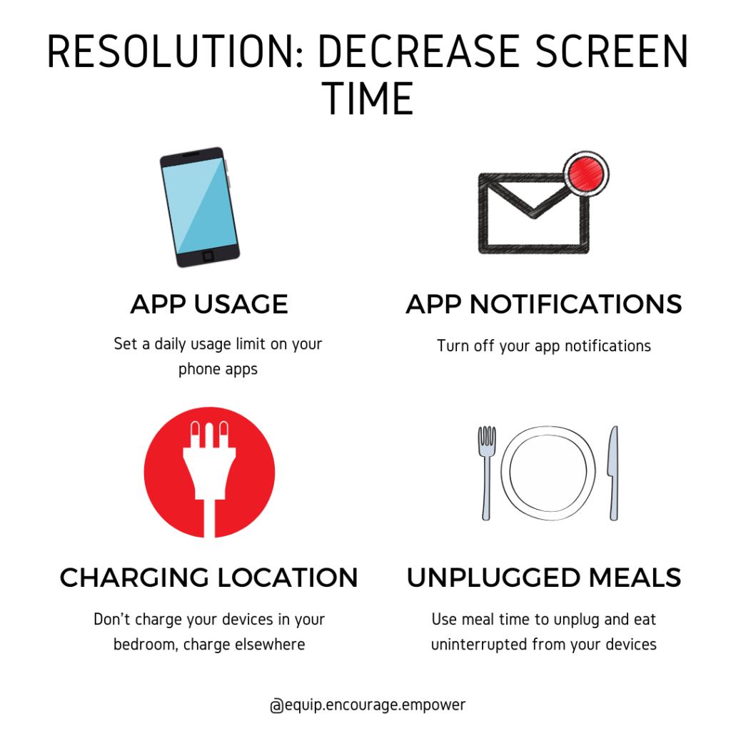 Practical tips you can use to decrease screen time.